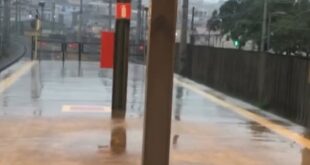 Morador da Região Leste de BH registra vazamento na Estação Horto, do metrô