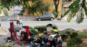Crescimento da população de rua em BH mobiliza ações | FOTO: Praça no Sagrada Família/Morador - Divulgação